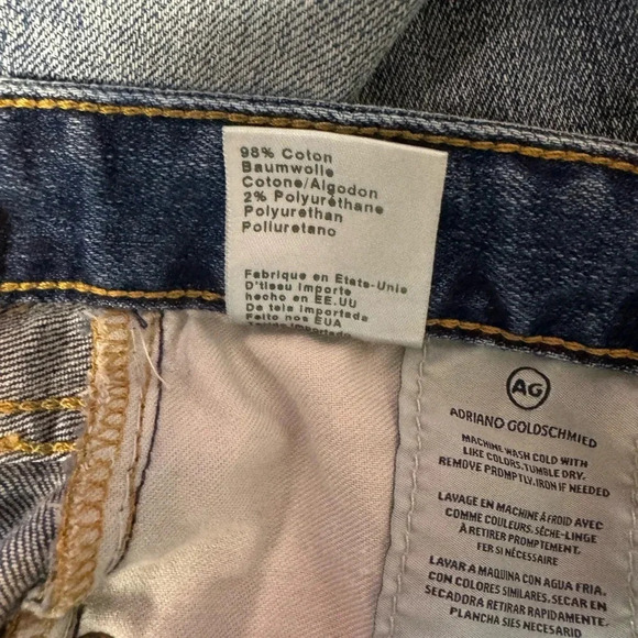 AG Andriano Goldschmied  The Sloan Crop Vintage Straight leg Crop Size  26 - Picture 6 of 11